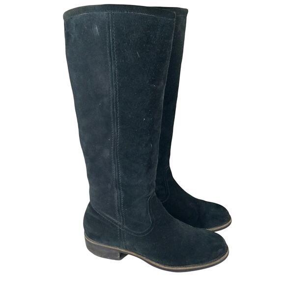 FRANCO SARTO! FAB BLACK GENUINE SUEDE LEATHER SLOUCHY/STRAIGHT BOOTS! SZ 9.5M - Picture 12 of 12